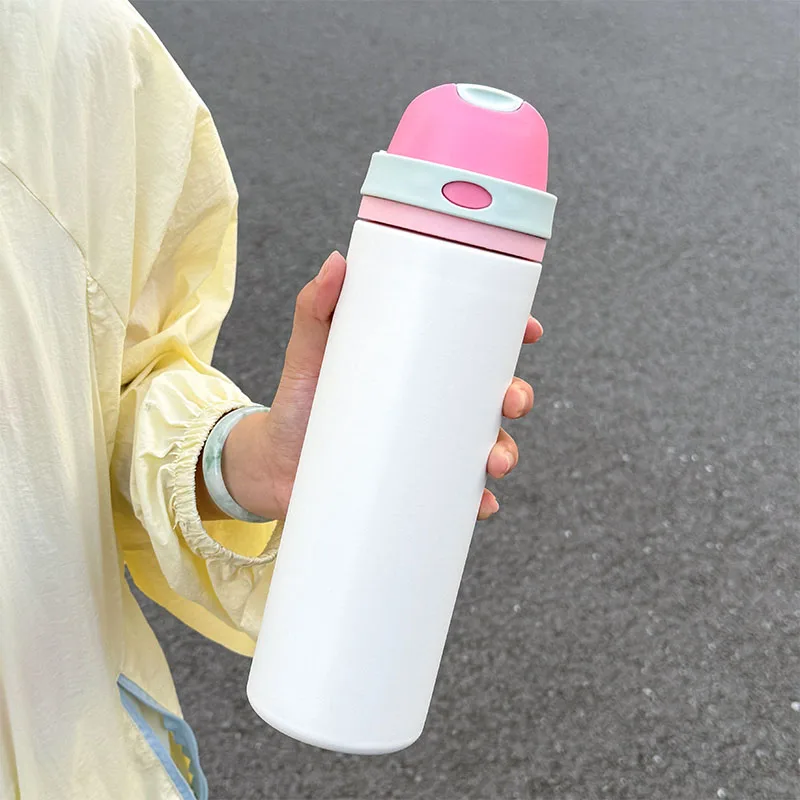 1pc Sports Cycling Water Bottle, 750ML Large Capacity Dual-Drinking Sports Water Bottle, Outdoor Portable Water Bottle