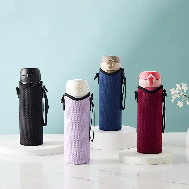 Portable Water Bottle Cover Insulated Bag Portable With Strap Water Bottle Case Cup Sleeve Vacuum Cup Sleeve Camping Accessories