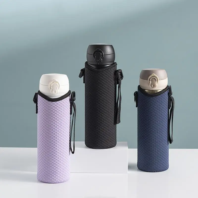 Portable Water Bottle Cover Insulated Bag Portable With Strap Water Bottle Case Cup Sleeve Vacuum Cup Sleeve Camping Accessories