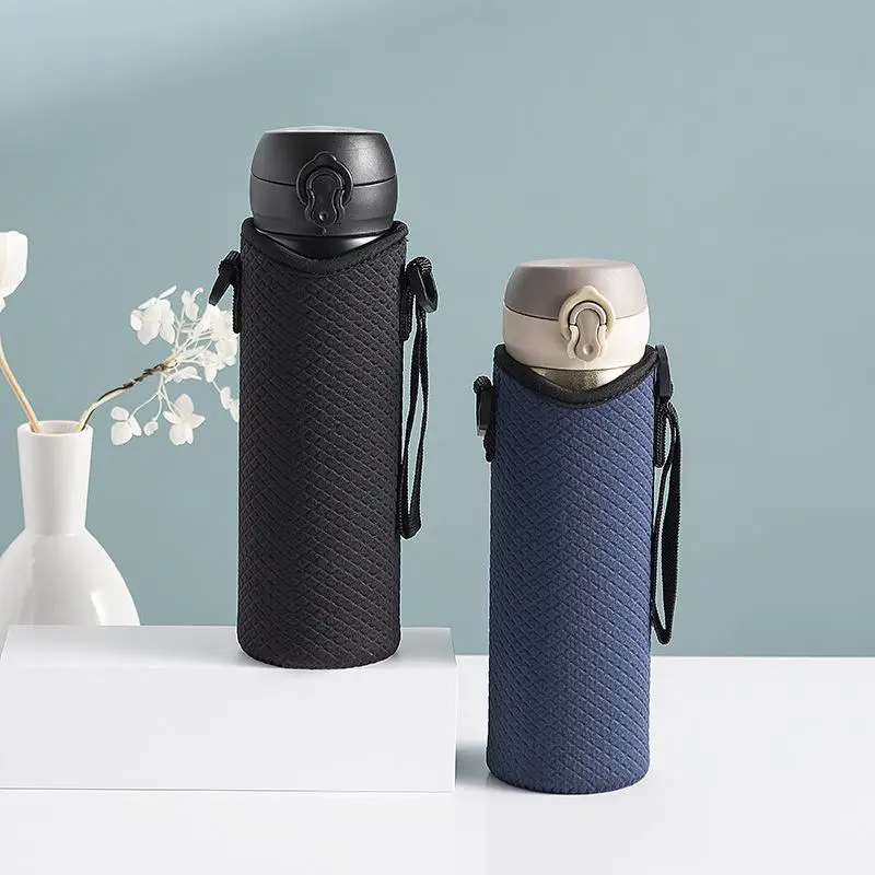 Portable Water Bottle Cover Insulated Bag Portable With Strap Water Bottle Case Cup Sleeve Vacuum Cup Sleeve Camping Accessories