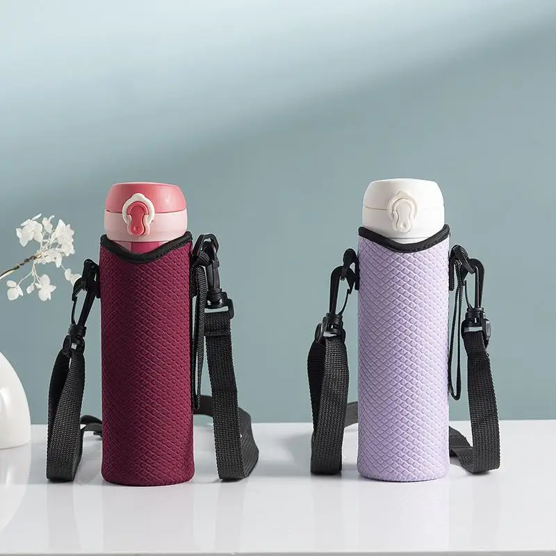 Portable Water Bottle Cover Insulated Bag Portable With Strap Water Bottle Case Cup Sleeve Vacuum Cup Sleeve Camping Accessories