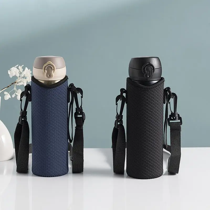 Portable Water Bottle Cover Insulated Bag Portable With Strap Water Bottle Case Cup Sleeve Vacuum Cup Sleeve Camping Accessories