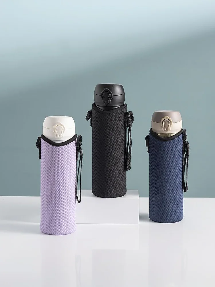 Portable Water Bottle Cover Insulated Bag Portable With Strap Water Bottle Case Cup Sleeve Vacuum Cup Sleeve Camping Accessories