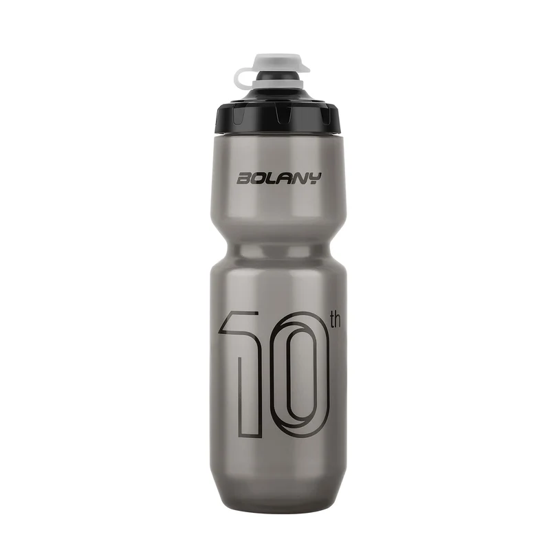 BOLANY 750ML Sports Bottle 10th Rubber Transparent Plastic with lid Bottle Portable Squeeze Drinking Outdoor Cycling Kettle