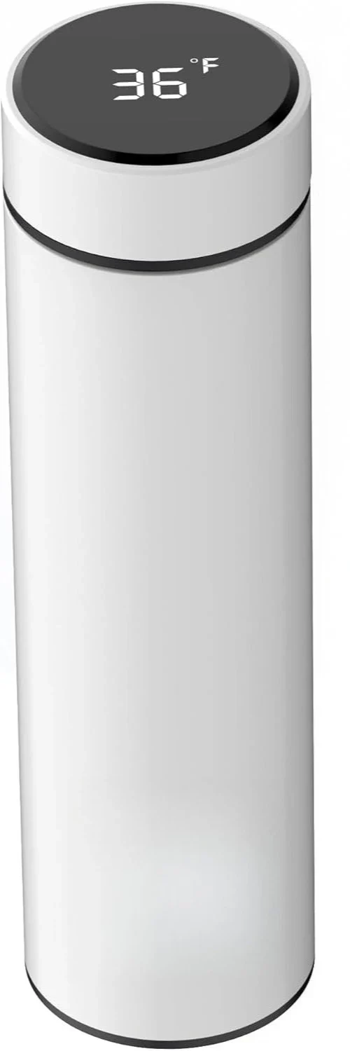 Coffee Cup, Teapot, Smart Sports Bottle with LED Temperature Display, 17 Oz Insulated Stainless Steel Water Bottle