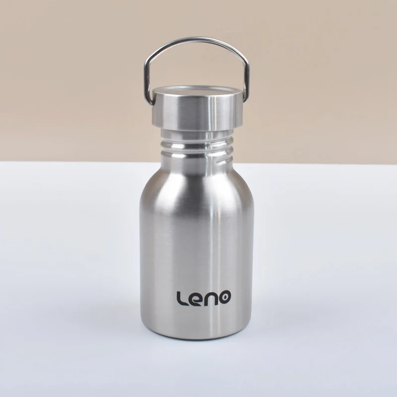 Stainless Steel Water Bottle 350-2000ml Big Mouth Single Wall Drinking Bottle Sports Bottle Flasks with All Steel Lid