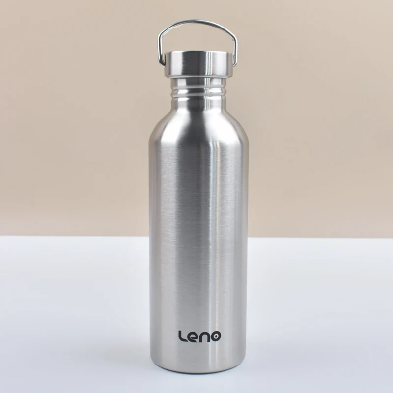 Stainless Steel Water Bottle 350-2000ml Big Mouth Single Wall Drinking Bottle Sports Bottle Flasks with All Steel Lid