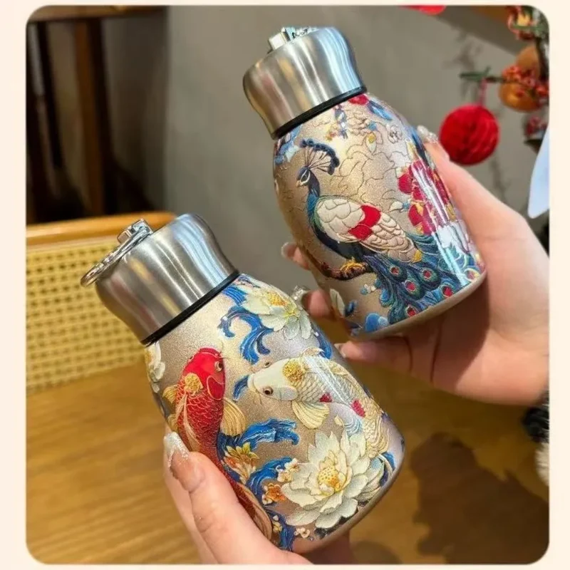 Creative Gift 316 Stainless Steel Insulated Cup 300ml Leak Proof Coffee Mug Durable Portable Water Bottle Outdoor Hiking