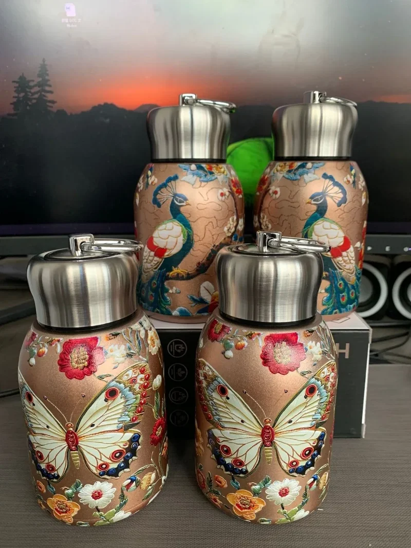 Creative Gift 316 Stainless Steel Insulated Cup 300ml Leak Proof Coffee Mug Durable Portable Water Bottle Outdoor Hiking