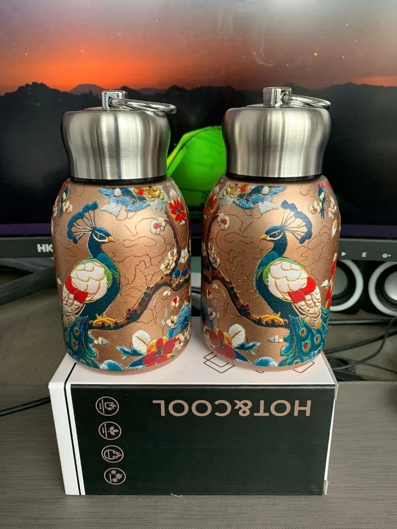 Creative Gift 316 Stainless Steel Insulated Cup 300ml Leak Proof Coffee Mug Durable Portable Water Bottle Outdoor Hiking