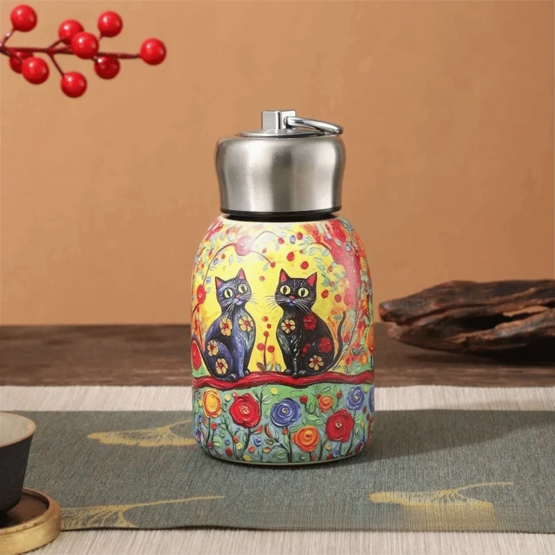 Creative Gift 316 Stainless Steel Insulated Cup 300ml Leak Proof Coffee Mug Durable Portable Water Bottle Outdoor Hiking