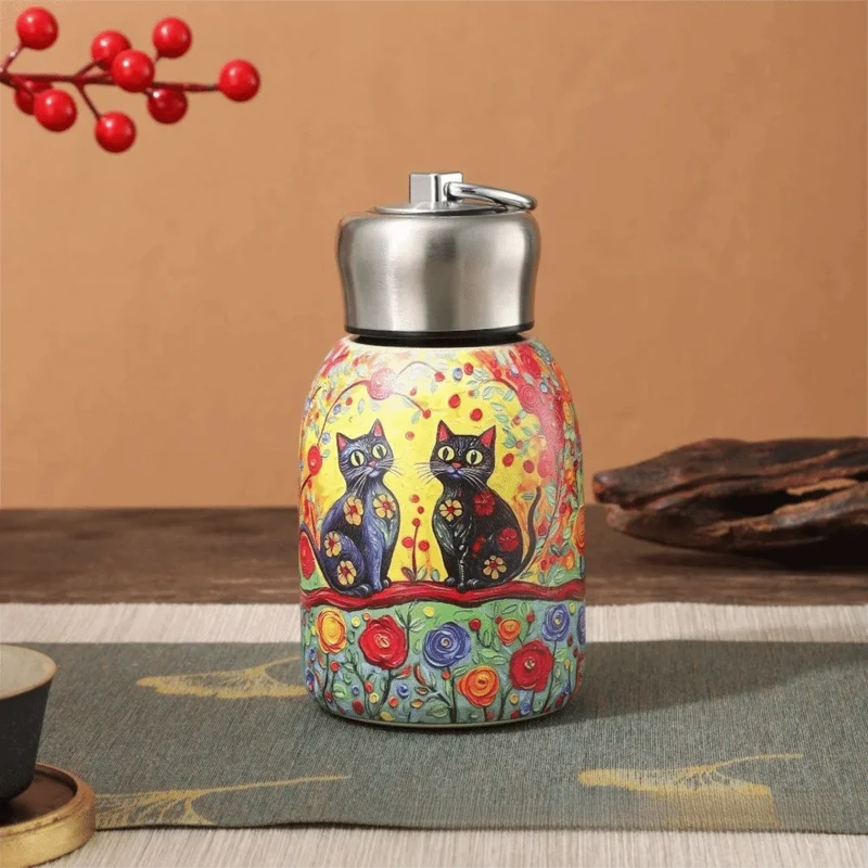 Creative Gift 316 Stainless Steel Insulated Cup 300ml Leak Proof Coffee Mug Durable Portable Water Bottle Outdoor Hiking