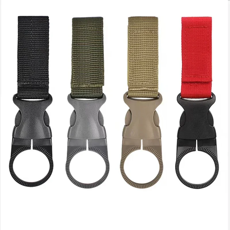 1/2/5pcs Hanging Bottle Buckle Clip Carabiner Portable Water Bottle Holder Clip Belt Backpack Hanger for Outdoor Camp Hiking