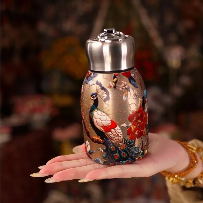 316 Stainless Steel Insulated Cup Leak Proof Portable Water Bottle Durable 300ml Slim Insulated Thermal Water Bottle