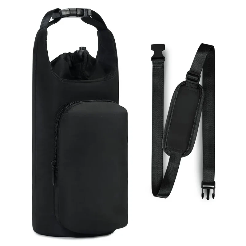 New Portable Water Bottle Carrier Bag Adjustable Outdoor Shoulder Bag Bottle Accessories with Straps Water Bottle Sleeve