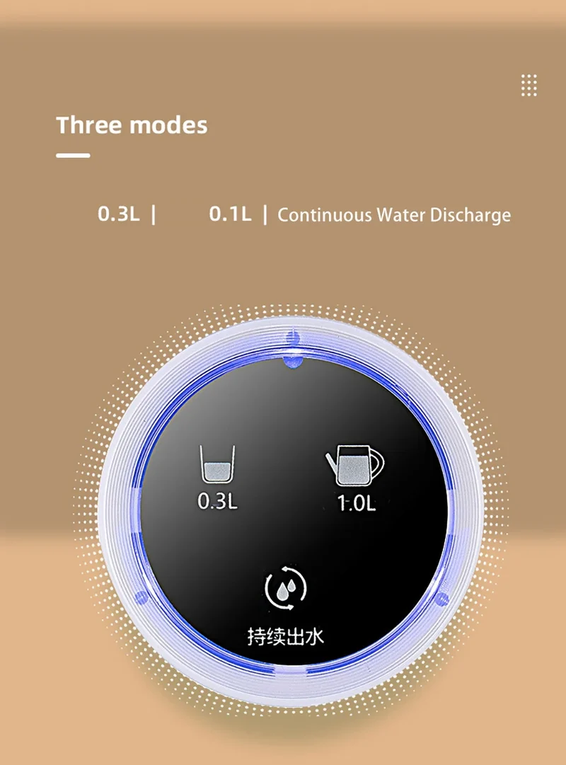 Electric Water Pump Smart Rechargeable Automatic Water Dispenser for Gallon Drinking Portable Water Bottle Pump for Home Office