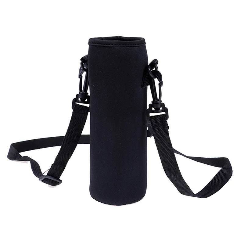Portable Water Bottle Insulated Neoprene Holder Pouch Bag 420/550/750/1000/1500ml Shoulder With Adjustable Strap