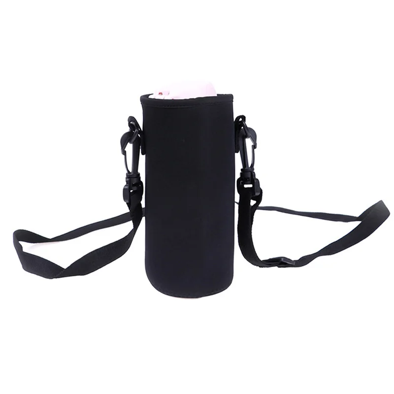 Portable Water Bottle Insulated Neoprene Holder Pouch Bag 420/550/750/1000/1500ml Shoulder With Adjustable Strap