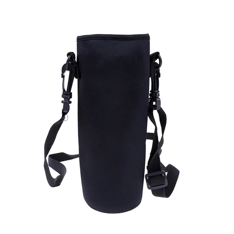 Portable Water Bottle Insulated Neoprene Holder Pouch Bag 420/550/750/1000/1500ml Shoulder With Adjustable Strap