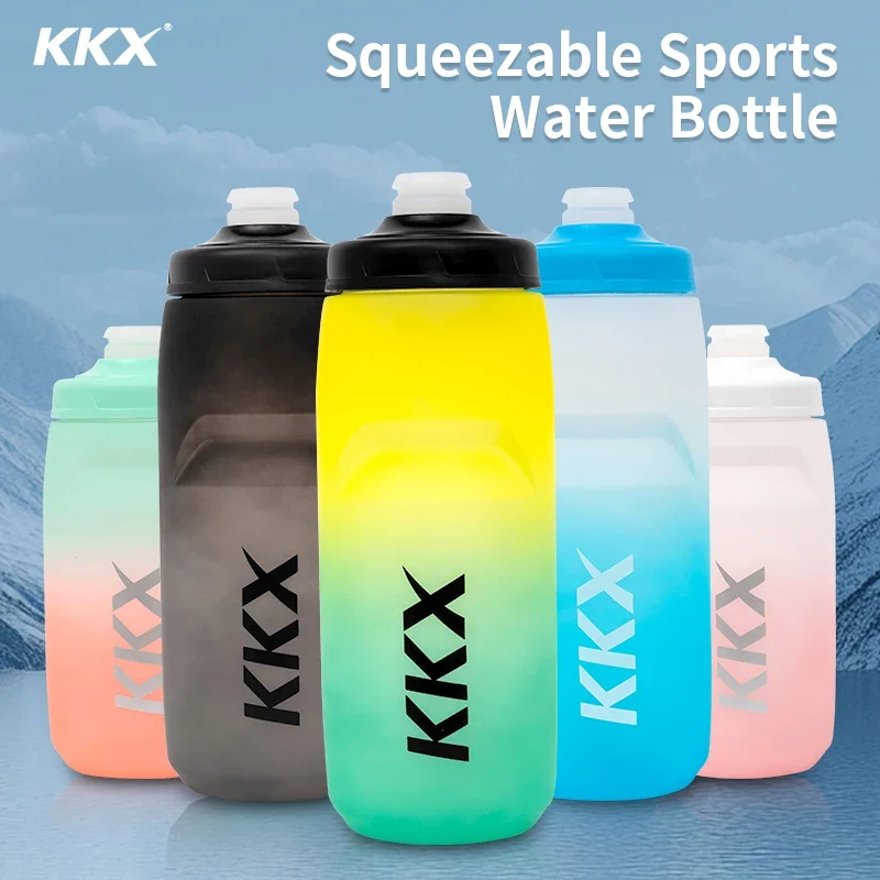 KKX Outdoor Sports Bottle 620ml/750ml Bicycle Bottle MTB Road Gravel Bike Water Bottle PP5 Portable Large Capacity Drink Kettle