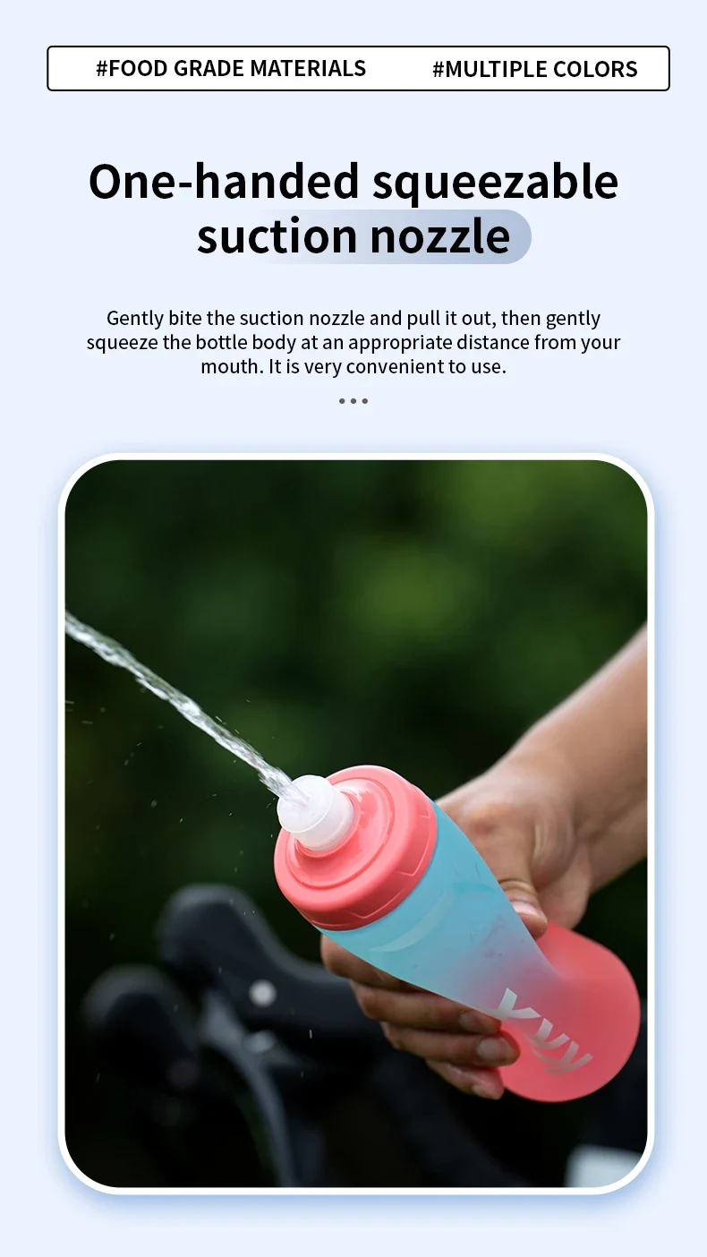 KKX Outdoor Sports Bottle 620ml/750ml Bicycle Bottle MTB Road Gravel Bike Water Bottle PP5 Portable Large Capacity Drink Kettle