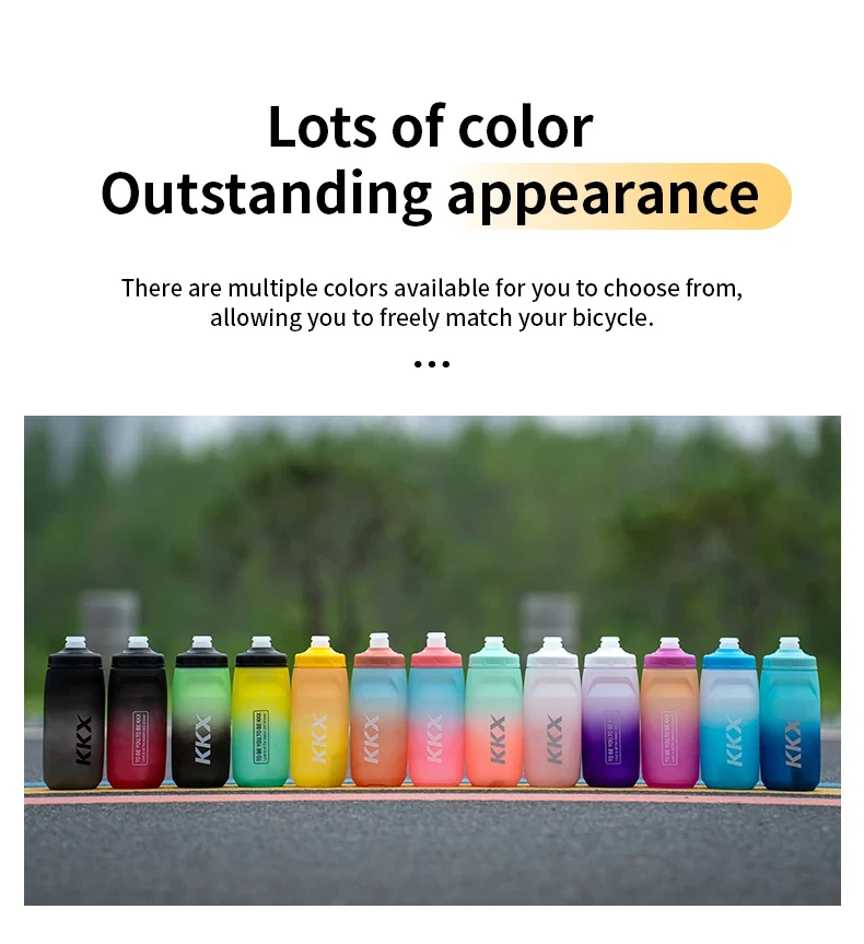 KKX Outdoor Sports Bottle 620ml/750ml Bicycle Bottle MTB Road Gravel Bike Water Bottle PP5 Portable Large Capacity Drink Kettle