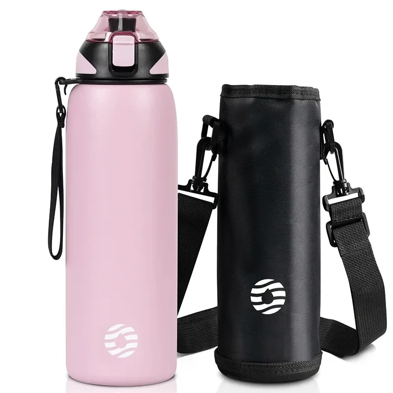 FEIJIAN 600/800/1000ml Travel Water Bottles Vacuum Sports Bottle Warm and Cold Drink Stainless Steel Vacuum Flask Portable