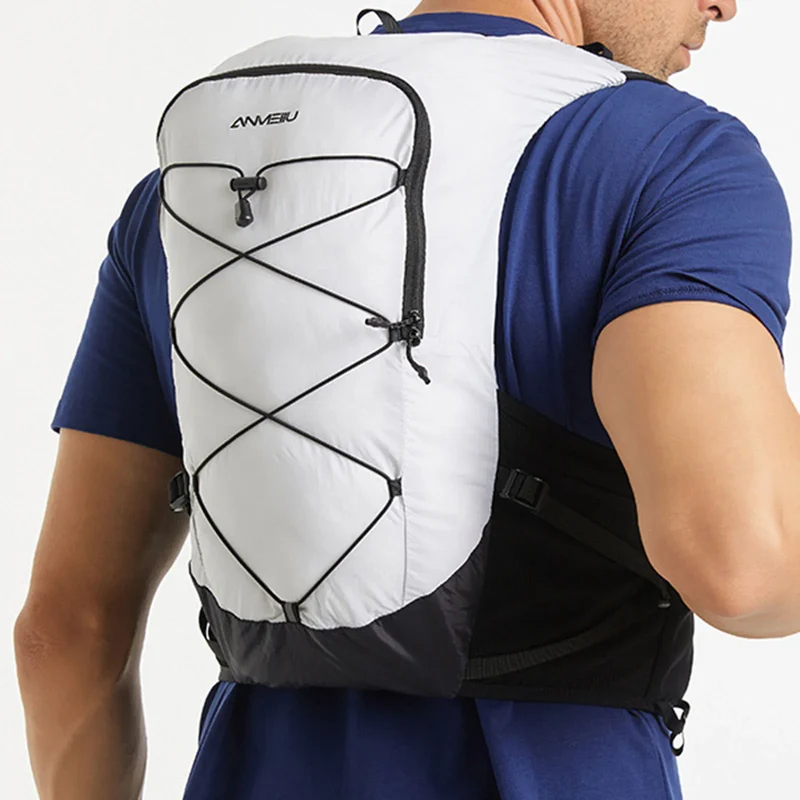 Running Backpack Hiking Bag Breathable Waterproof Portable Water Bottle Backpack Cycling Backpack for Camping, Adventure