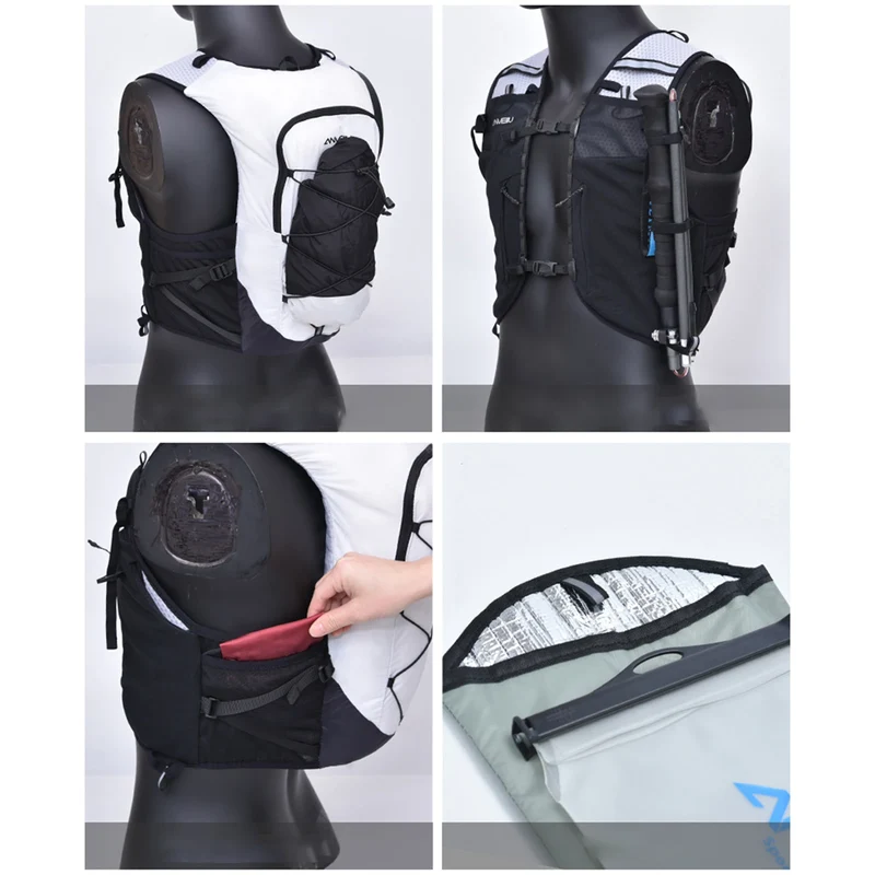 Running Backpack Hiking Bag Breathable Waterproof Portable Water Bottle Backpack Cycling Backpack for Camping, Adventure