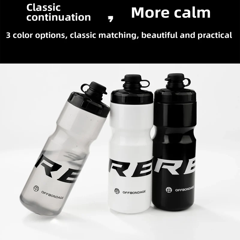 OFFBONDAGE Bicycle Water Bottle Squeezable Cycling Bottle Non-Deform Ultralight Sports Bottle Outdoor Camping Bike Drink Bottle