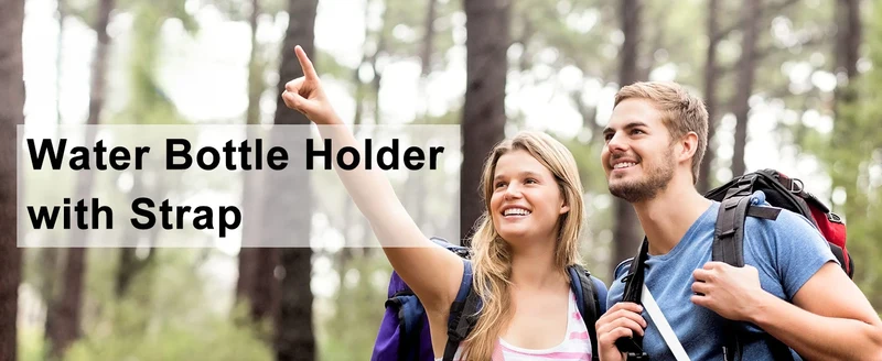 Eary Silicone Portable Water Bottle Carry Strap Handle Adjustable Water Bottle Sling Carrier With Strap Universal Cup Accessory