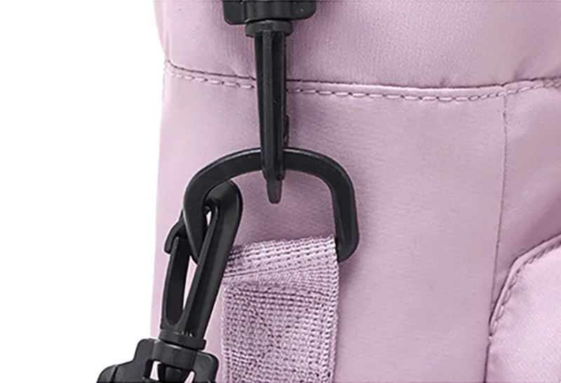 Portable Water Bottle Bag with Adjustable Strap Thermal Mugs Insulated Protective Cover Phone Pocket Outdoor Sports Travel Bag