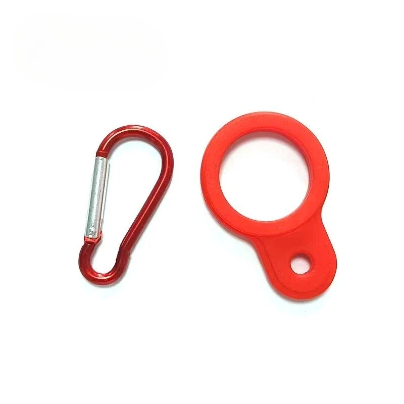 Portable Outdoor Carabiner Silicone Water Bottle Buckle Sports Bottle Buckle Kettle Clip Hook Tool Silicon Cup Holder