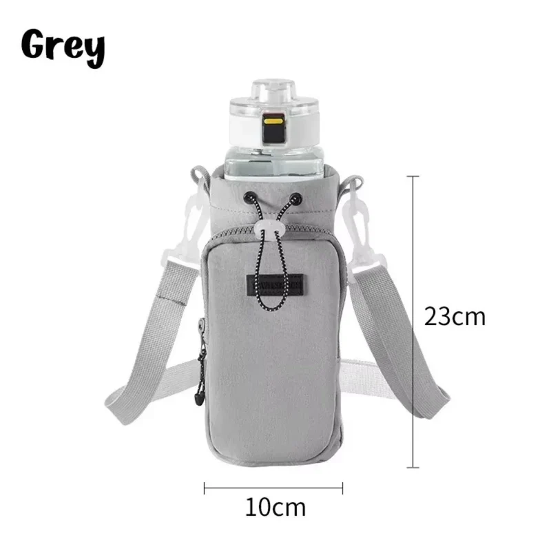 Portable Water Bottle Bag with Adjustable Shoulder Strap Thermal Vacuum Mug Cup Sleeve Cup Insulated Protective Cover
