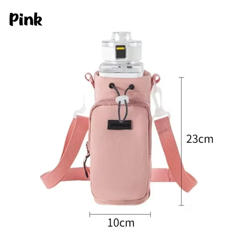 Portable Water Bottle Bag with Adjustable Shoulder Strap Thermal Vacuum Mug Cup Sleeve Cup Insulated Protective Cover