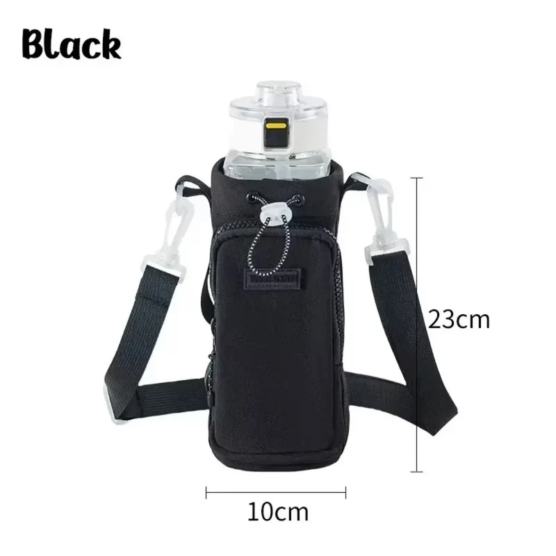 Portable Water Bottle Bag with Adjustable Shoulder Strap Thermal Vacuum Mug Cup Sleeve Cup Insulated Protective Cover
