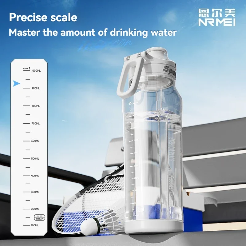 1L Sports Bottle Tritan Drinking Plastic Water Jug Fitness Bicycle Climbing Outdoor Bottle Water Cup