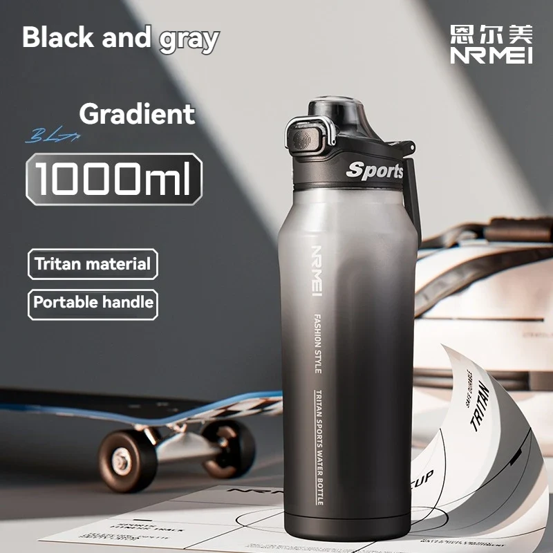 1L Sports Bottle Tritan Drinking Plastic Water Jug Fitness Bicycle Climbing Outdoor Bottle Water Cup