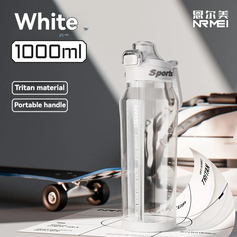 1L Sports Bottle Tritan Drinking Plastic Water Jug Fitness Bicycle Climbing Outdoor Bottle Water Cup