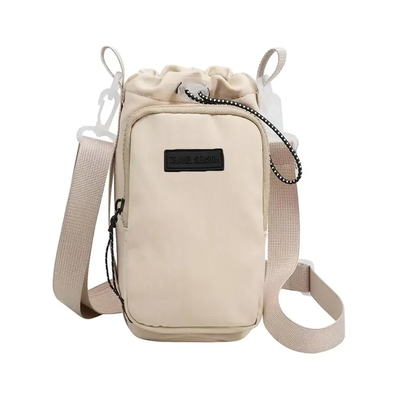 Portable Water Bottle Bag with Adjustable Shoulder Strap Water Bottle Sleeve for Walking Hiking Camping Gym Insulated Protective