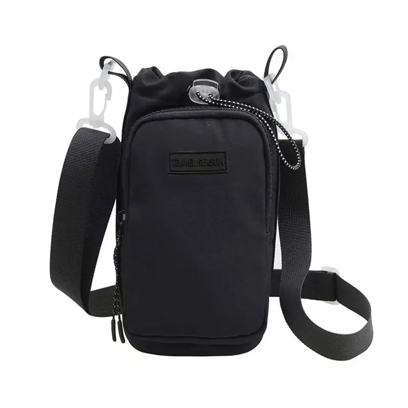 Portable Water Bottle Bag with Adjustable Shoulder Strap Water Bottle Sleeve for Walking Hiking Camping Gym Insulated Protective