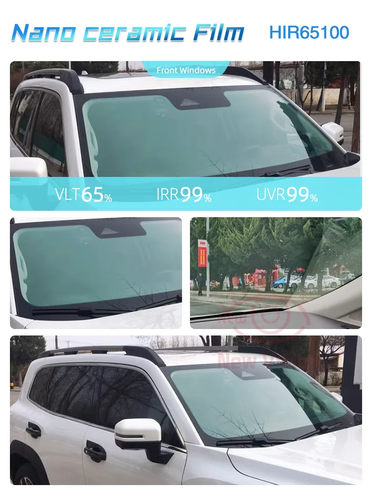 1mX2m High Rejection HIR100%% Nano Ceramic Car Window Tint Film Auto Glass Decorative Sun Control Film