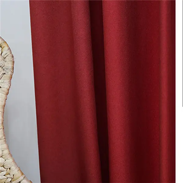 YCENTRE Faux Linen 70%-85% Shading Custom Made Insulating Modern Style Solid Color Blackout Curtain For Living Room Window