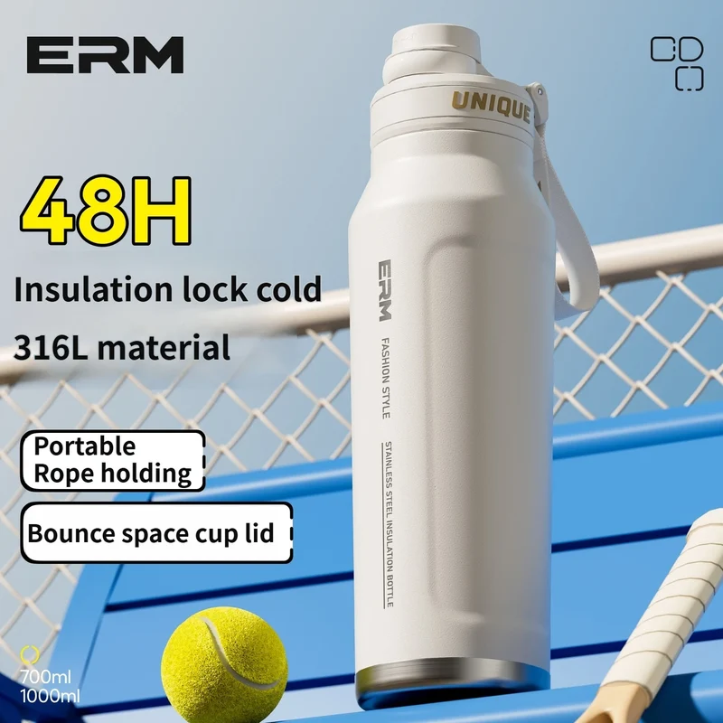 Large Capacity Waterbottle Insulated Flasks Stainless Steel Tumble Cycling Sports Portable Water Bottle for Men