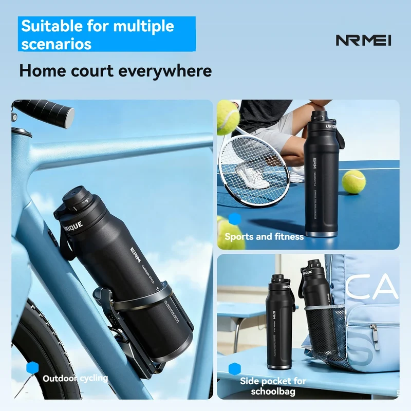 Large Capacity Waterbottle Insulated Flasks Stainless Steel Tumble Cycling Sports Portable Water Bottle for Men