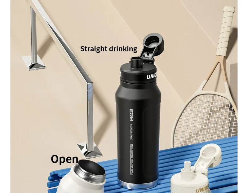 Large Capacity Waterbottle Insulated Flasks Stainless Steel Tumble Cycling Sports Portable Water Bottle for Men