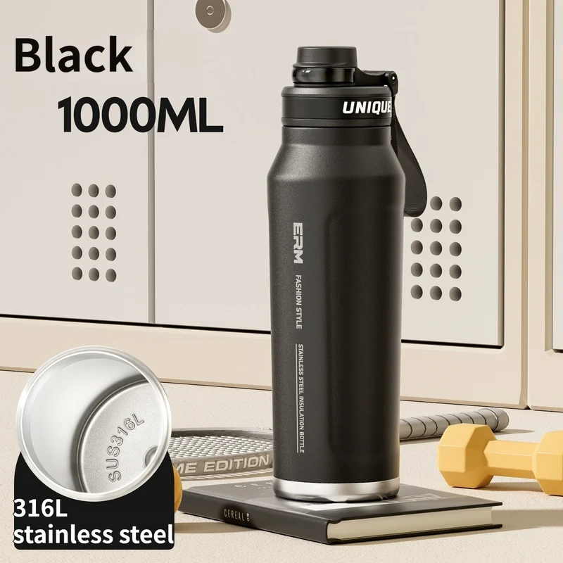 Large Capacity Waterbottle Insulated Flasks Stainless Steel Tumble Cycling Sports Portable Water Bottle for Men
