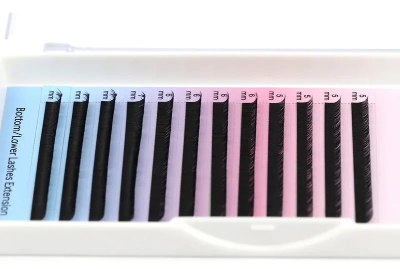 RUJADE Bottom Lower Eyelash 5-8mm Short Natural Individual Under Lashes Soft Professional Faux Mink Lash Extensions