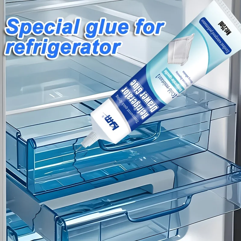 25ML Low Temp Cold Resistant Refrigerator Repair Glue Waterproof Strong Adhesive Quick Dry Fridge Drawer Door Seal Plastic Glass