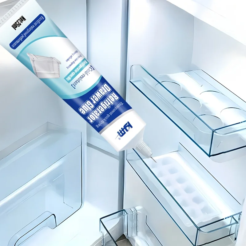 25ML Low Temp Cold Resistant Refrigerator Repair Glue Waterproof Strong Adhesive Quick Dry Fridge Drawer Door Seal Plastic Glass